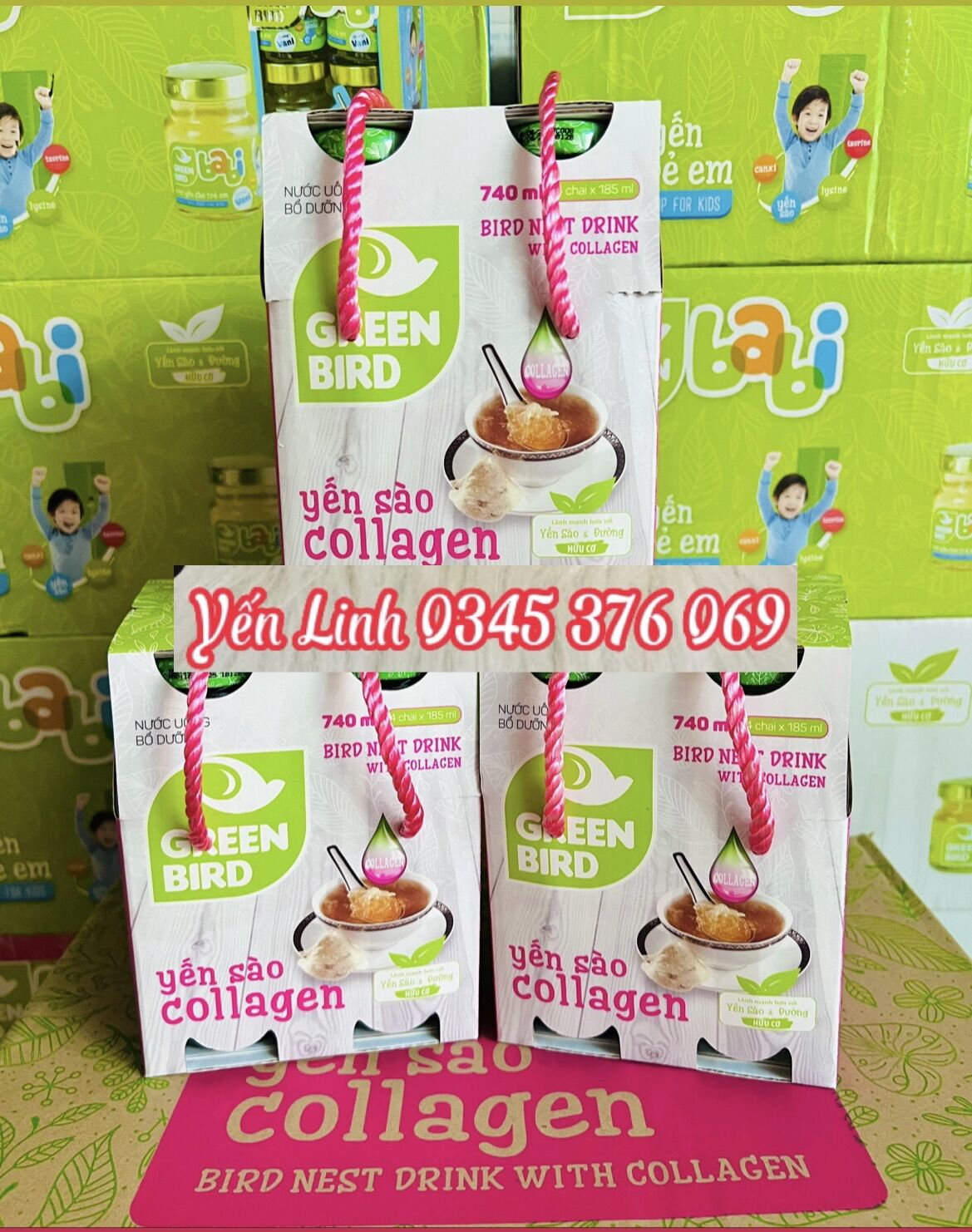 YẾN SÀO VÀ COLLAGEN (Lốc 6 chai x 185ml)