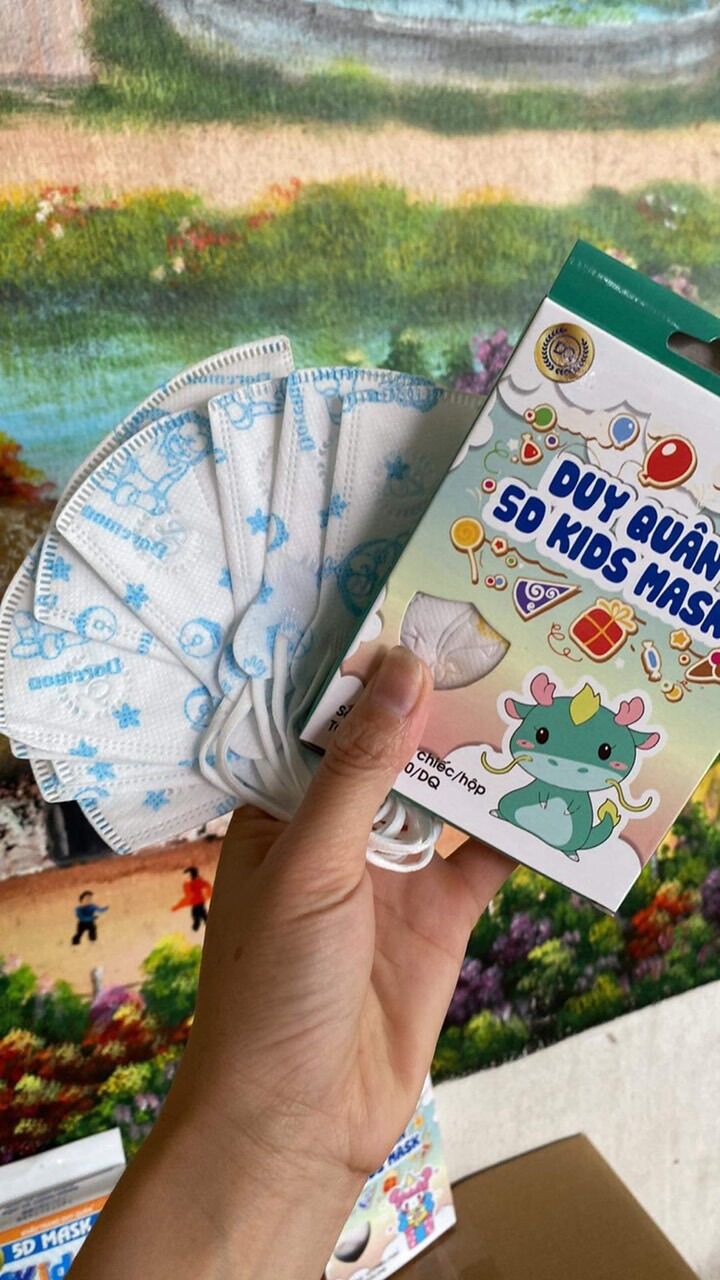 Khẩu trang 5D kid mask cho bé hộp 10 chiếc