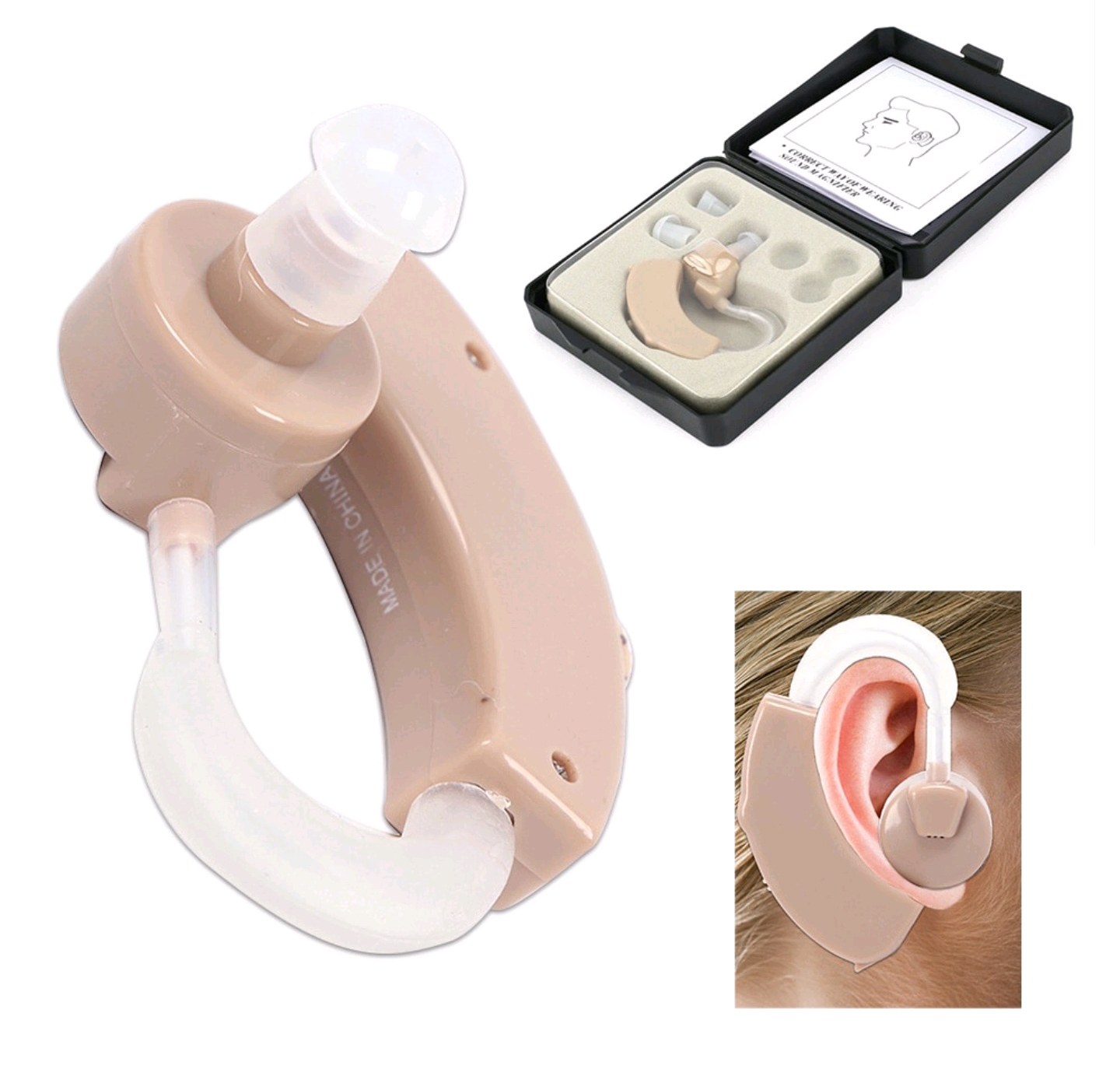 Máy trợ thính hỗ trợ người bị lãng tai nghe kém hàng chuẩn