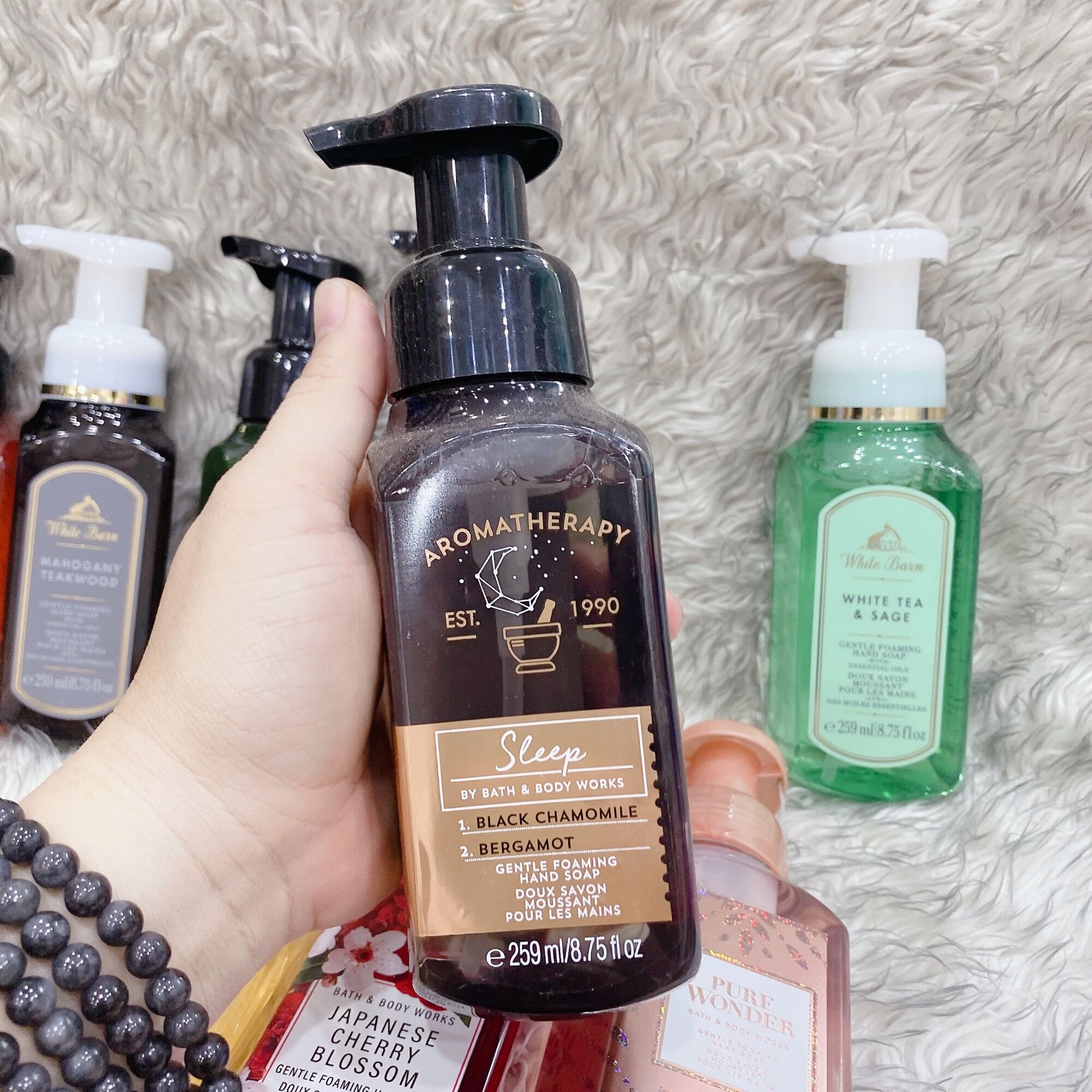 nước rửa tay tạo bọt bath & body works