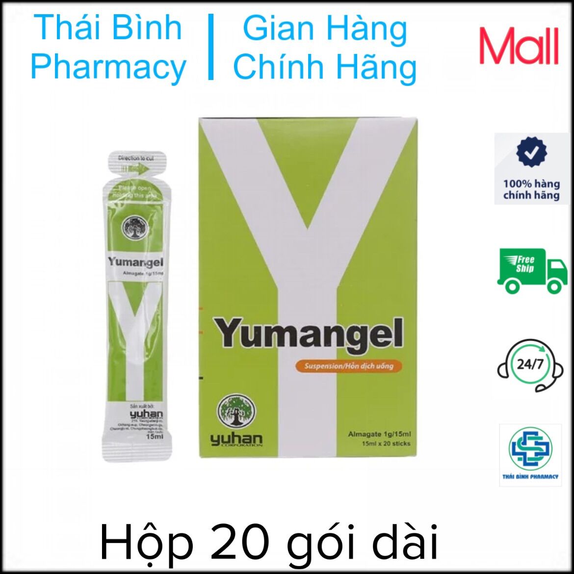 Yumangel - hộp 20gói