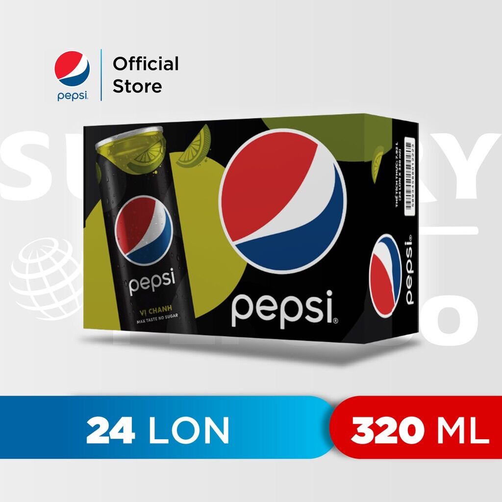 Pepsi chanh 24 lon/Thùng 320ml Chang's Food
