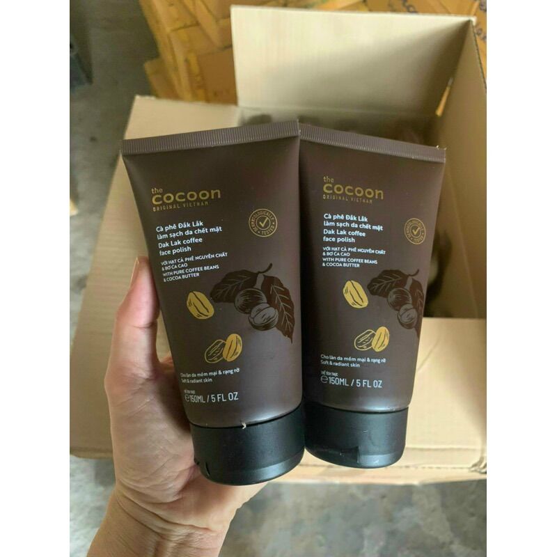 Cà phê Đắk Lắk làm sạch da chết mặt cocoon 150ml (Dak Lak coffee face polish)
