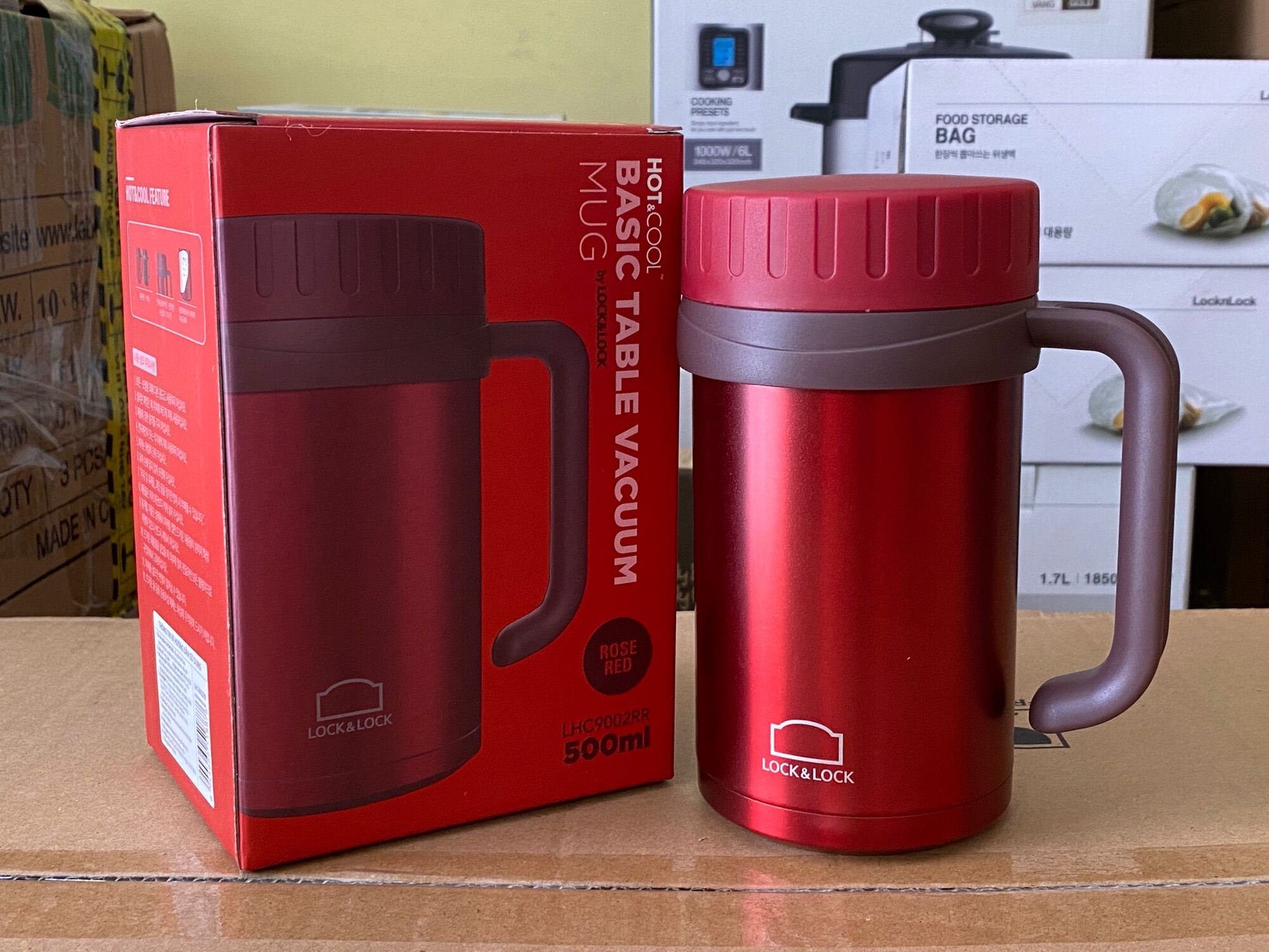 [HCM]Ca giữ nhiệt 500ml LOCK&LOCK BASIC TABLE VACUUM MUG - LHC9002