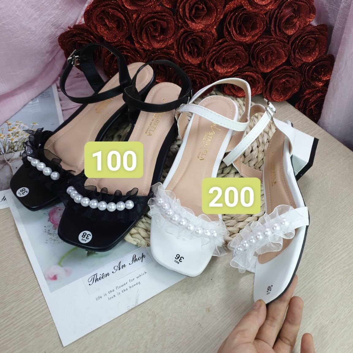dép gót 3 phân giả sườn nơ ngọc big size
