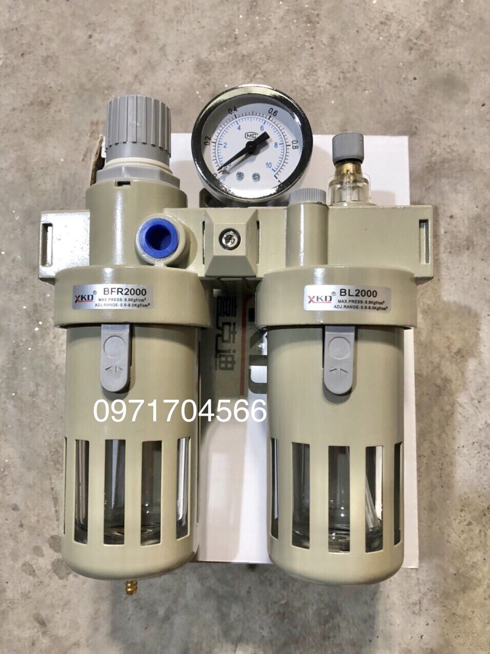 Bộ lọc hơi nước đôi to dùng cho máy nén khí