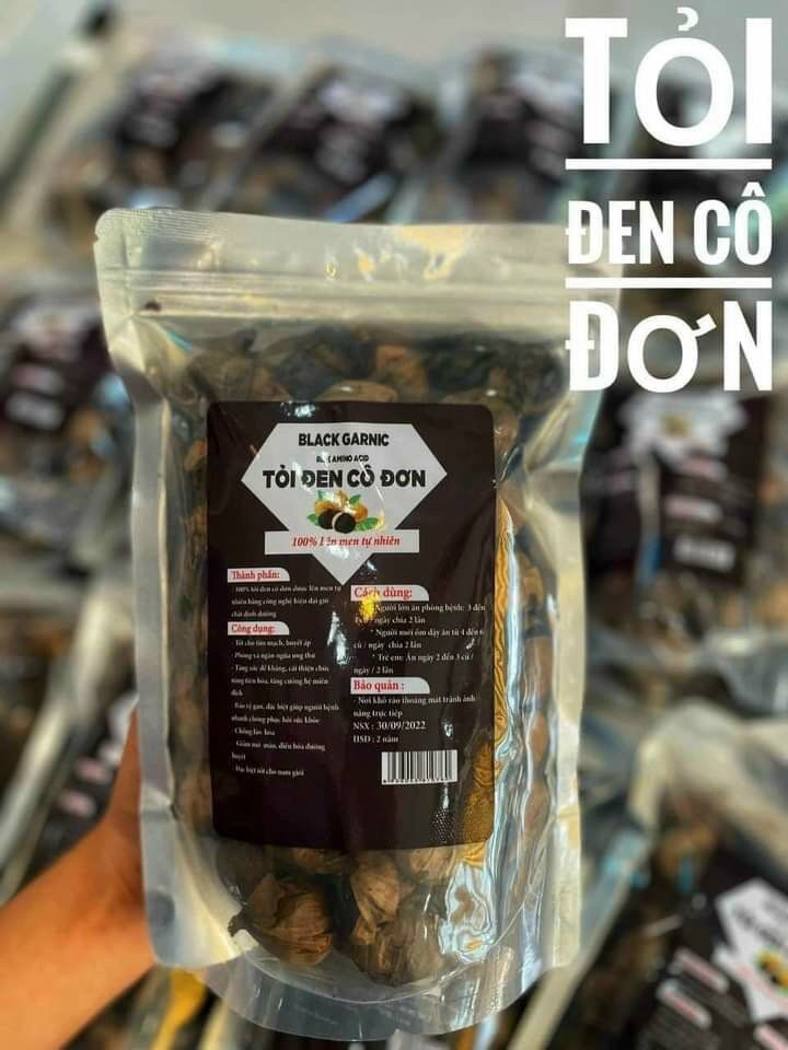 Túi 500gr Tỏi đen cô đơn (Giao toàn quốc)