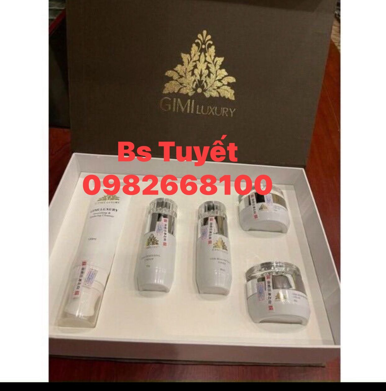 Bộ mỹ phẩm gimi luxury hàn quốc -ảnh thật bộ đang sử dụng