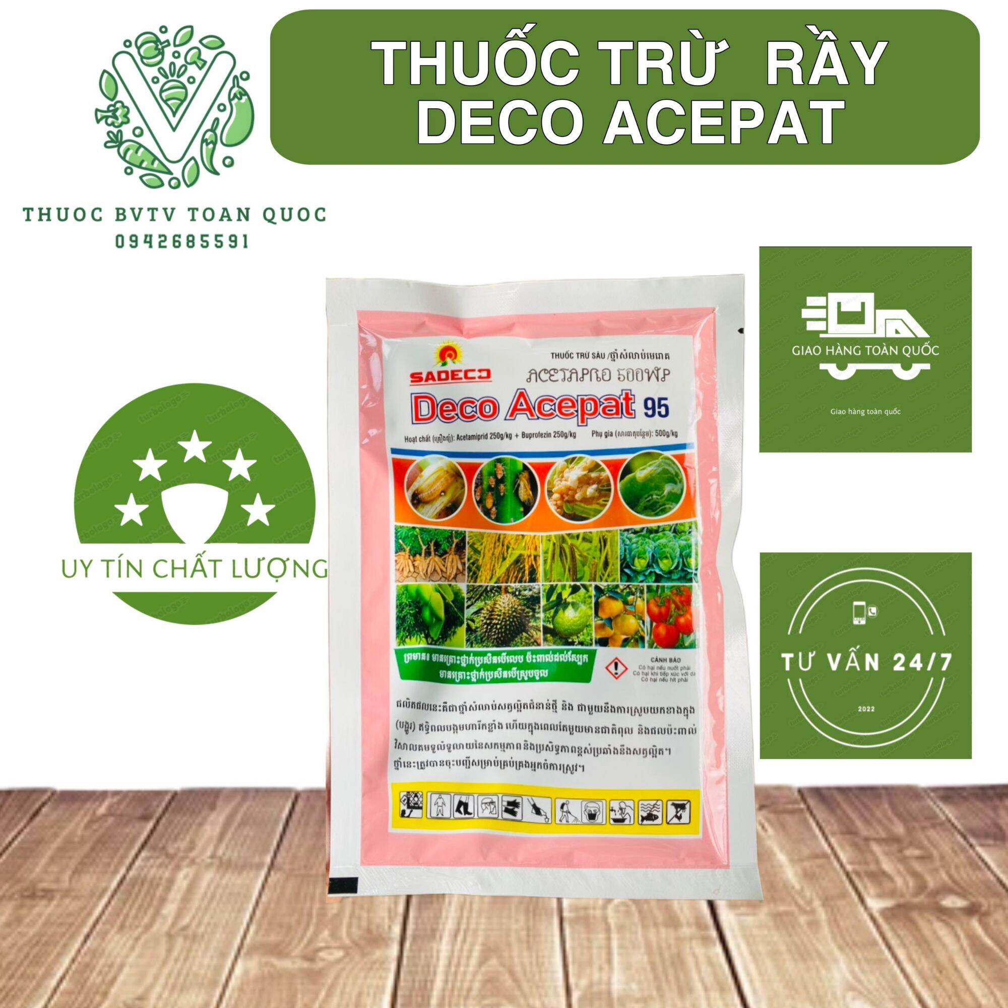 Combo 10 gói siêu trừ rầy deco acepat 95sg