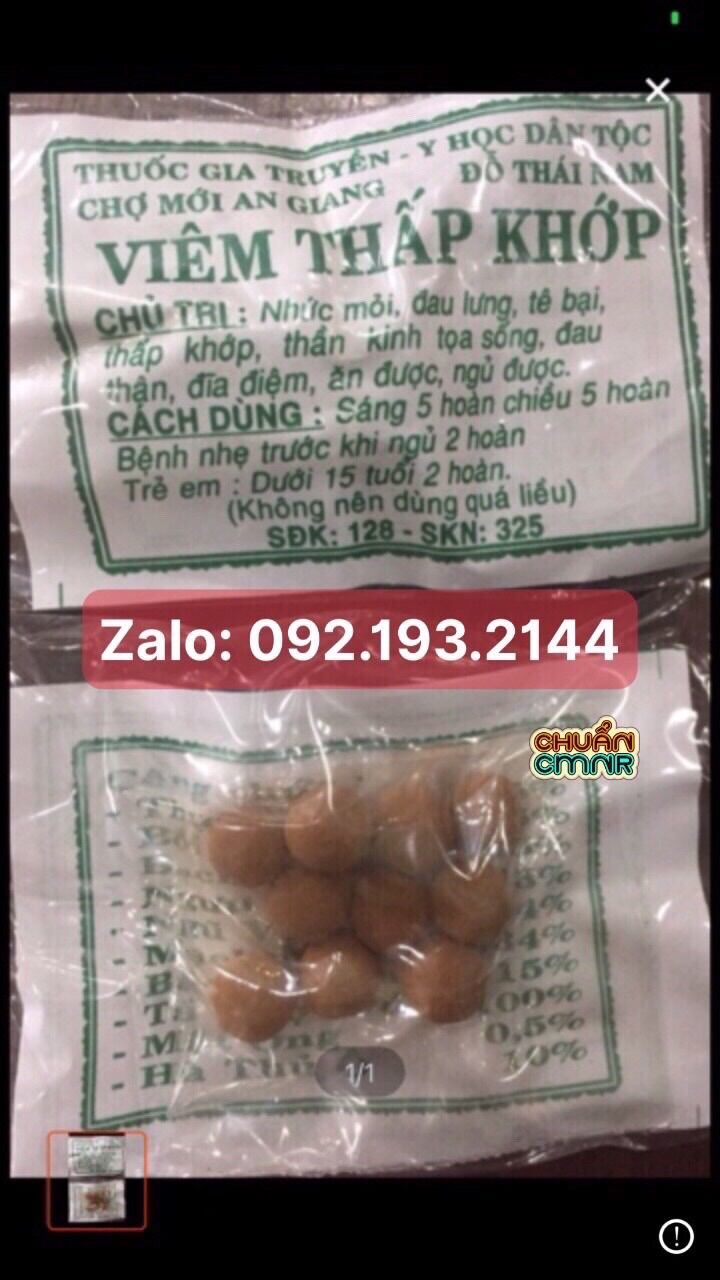 50 gói viêm khớp viên chính gốc Đỗ Thái Nam