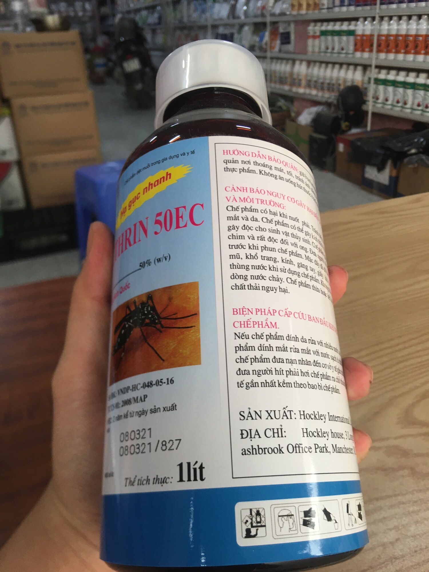 THUỐC DIỆT MUỖI PERMETHRIN 50EC [Chai 1000ML] MAP