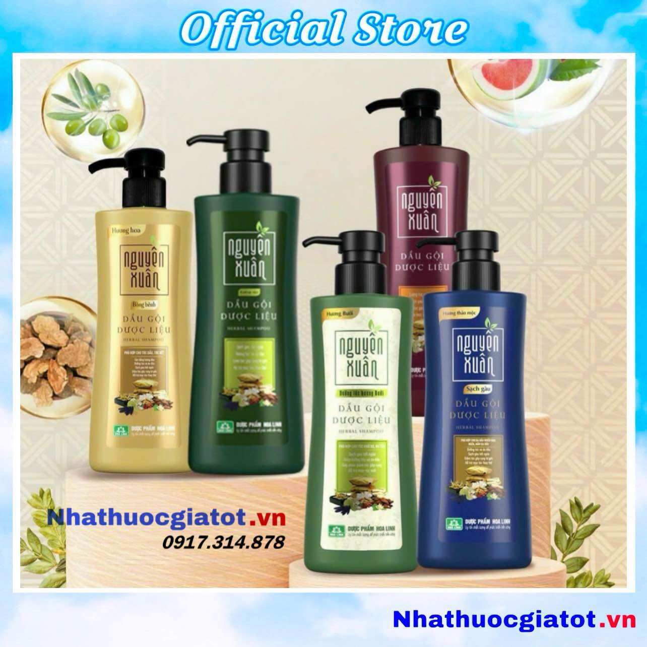 Dầu Gội Dược Liệu Nguyên Xuân 600ML