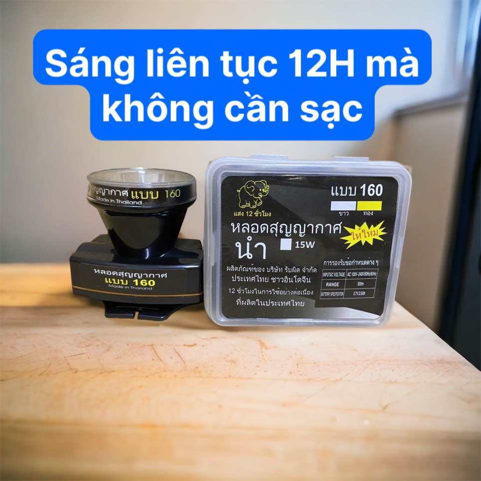 Đèn pin đội đầu thái lan 160 chống nước cao , dùng liên tục 12h đồng hồ