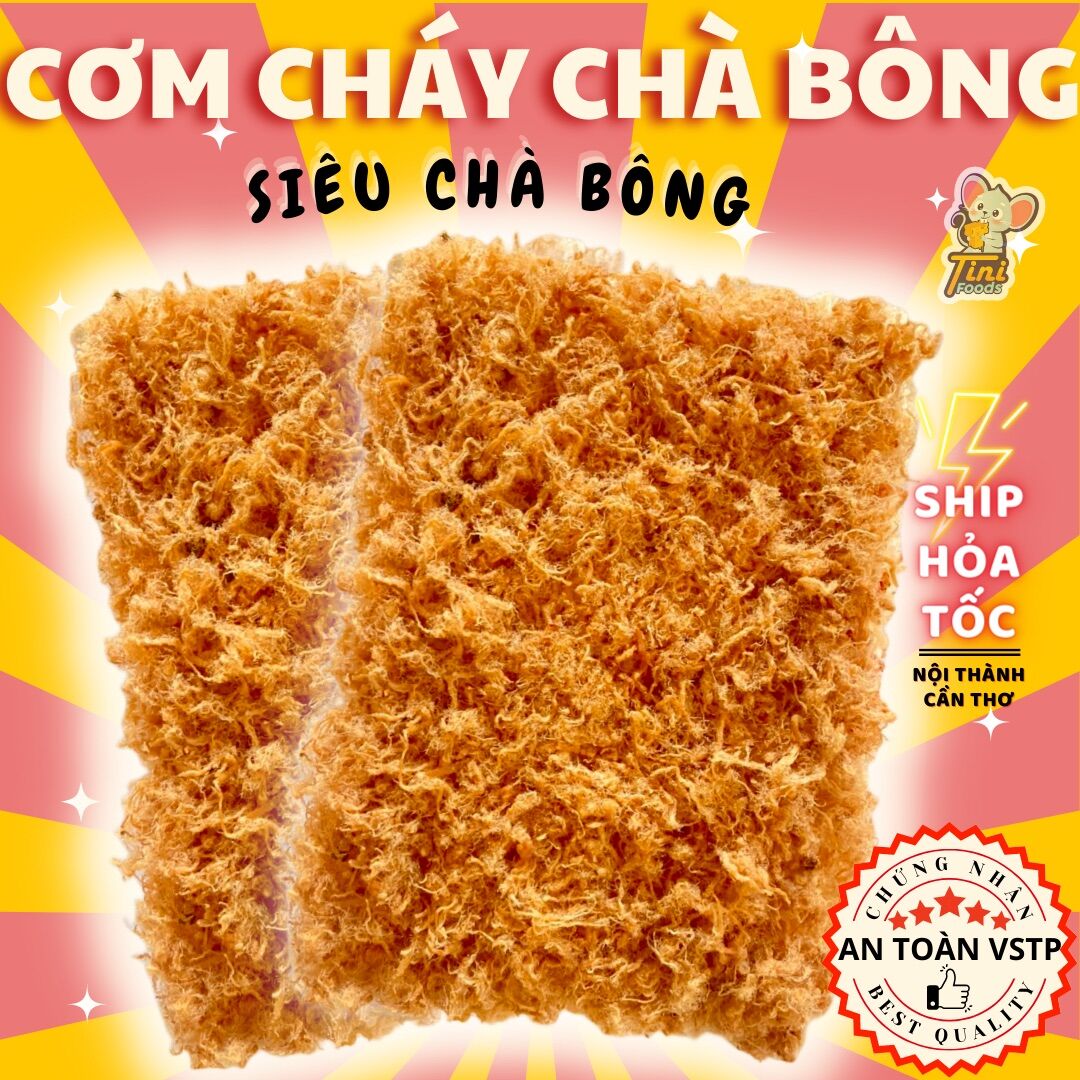 Cơm cháy siêu chà bông thượng hạng - gói hút chân không 300gr