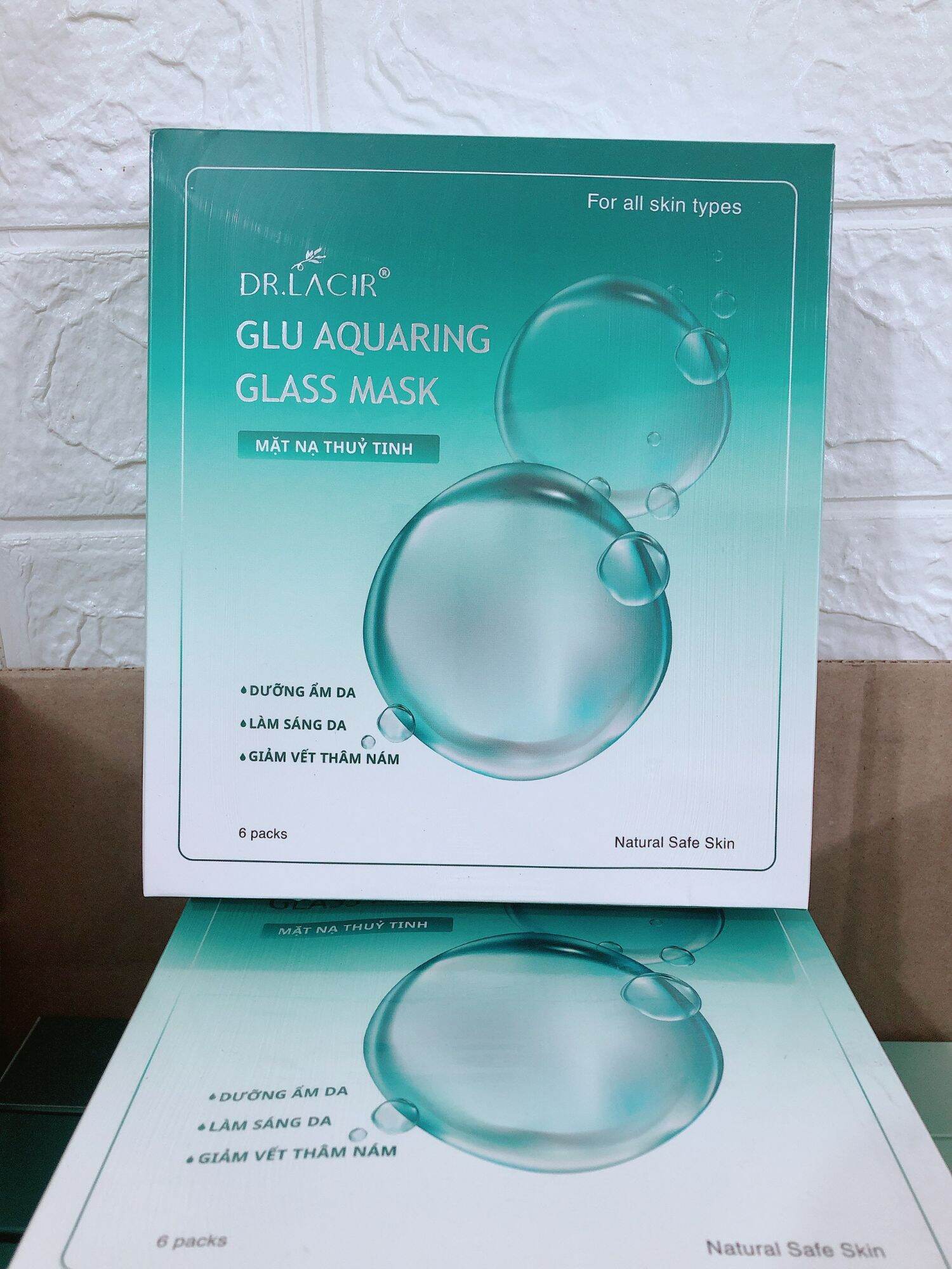 Mặt Nạ Thủy Tinh Căng bóng Dr.Lacir ( hộp 6 miếng )
