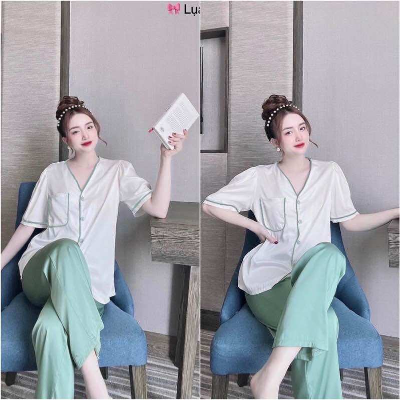 Đồ Bộ Bigsize 55-75kg Lụa Latin- Tay Ngắn Quần Dài