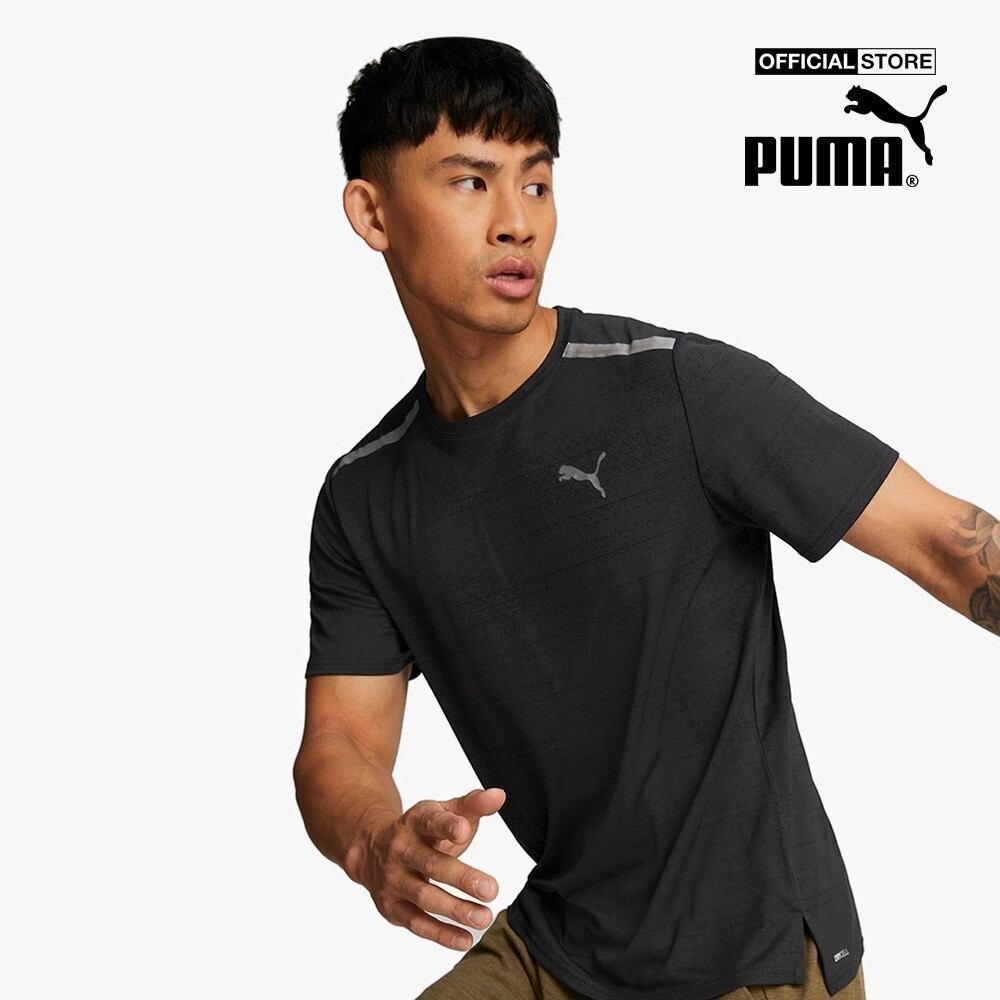 Puma - áo thun thể thao nam tay ngắn jacquard 522316-01