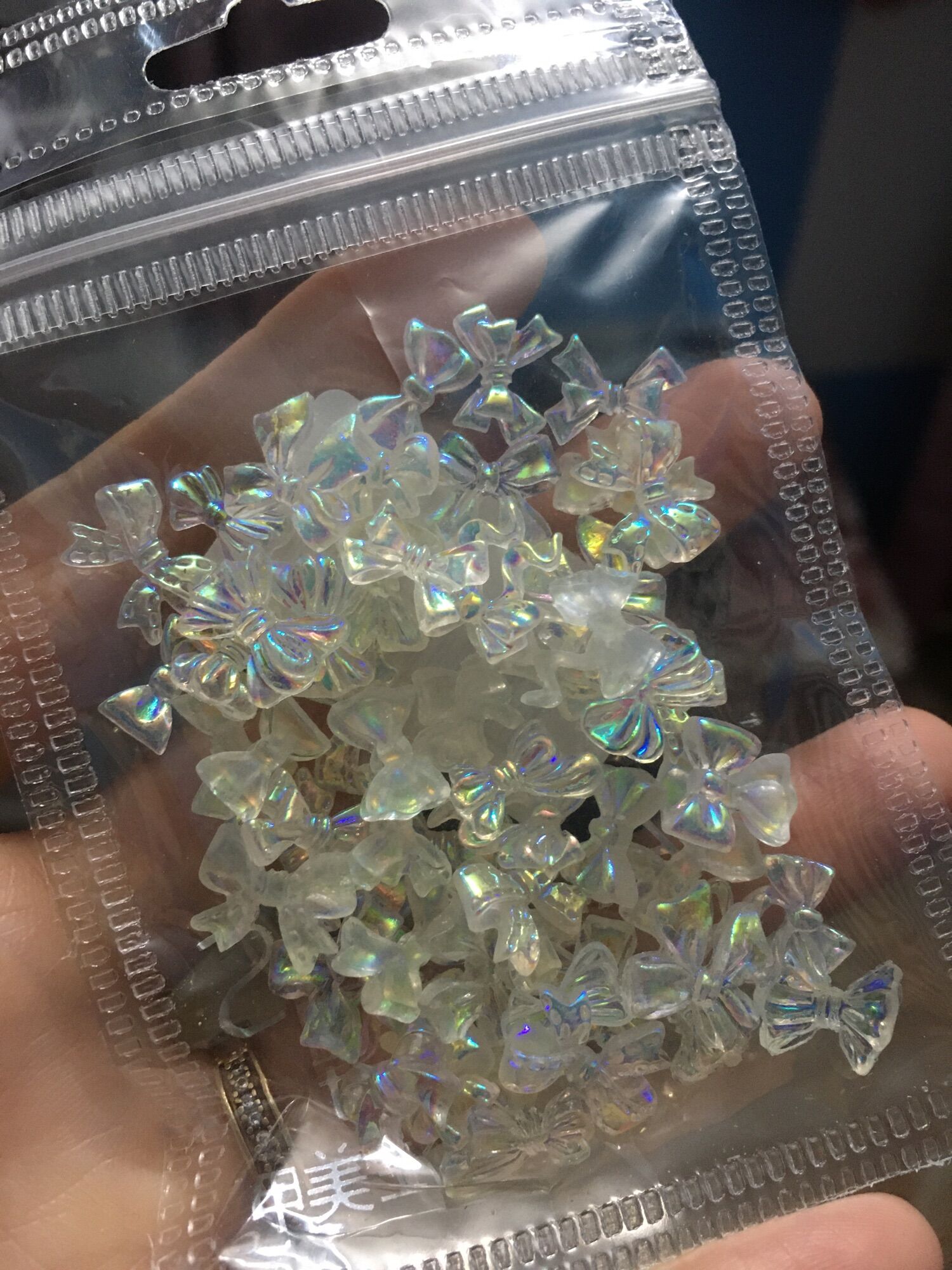 Charm nơ,gấu gắn móng tay