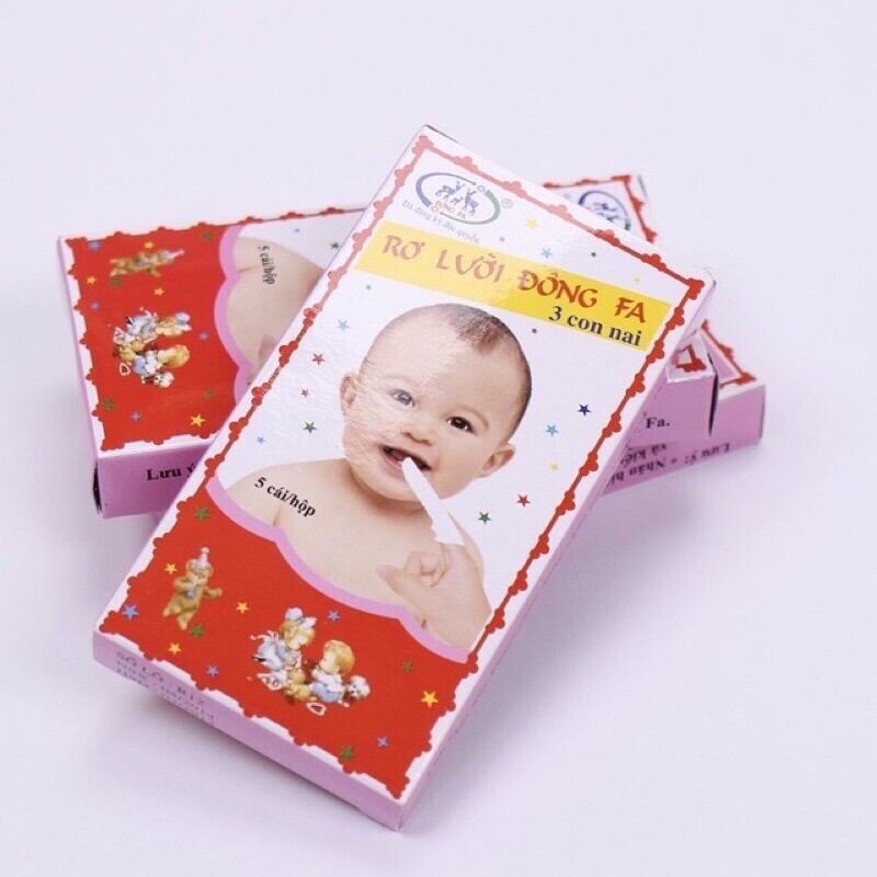 Set 5 hộp rơ lưỡi cho bé, Gạc rơ lưỡi Đông Pha