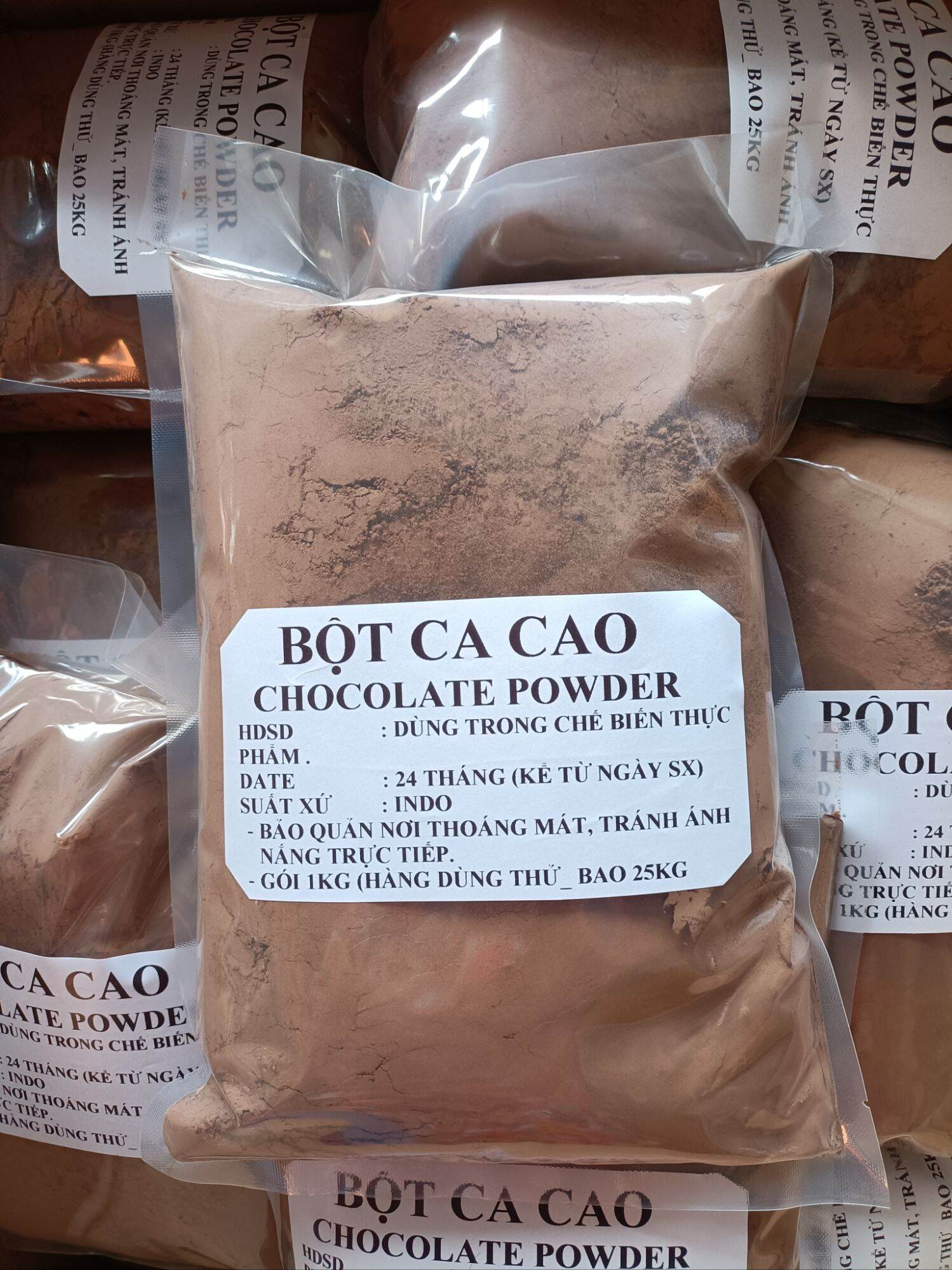 Bột ca cao đắng nguyên chất - indo
