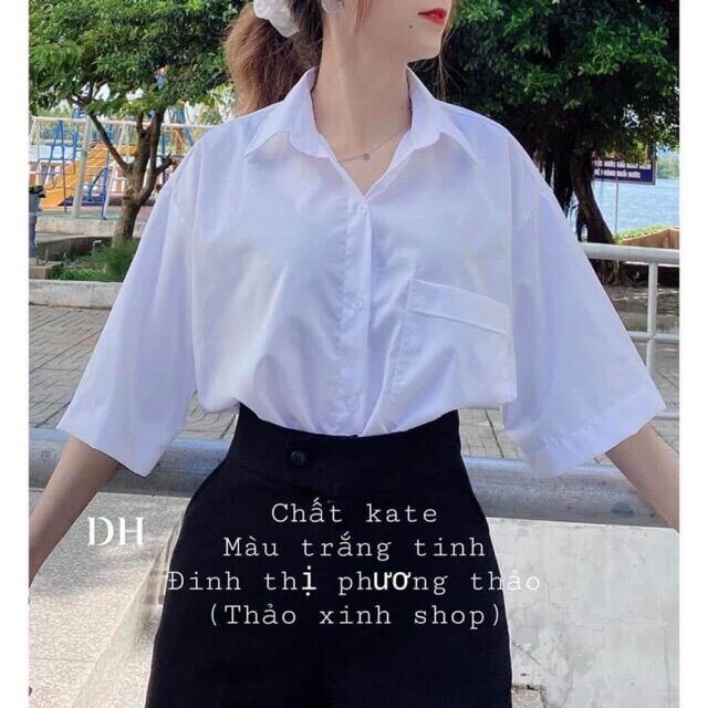 Áo sơ mi ngắn tay có túi