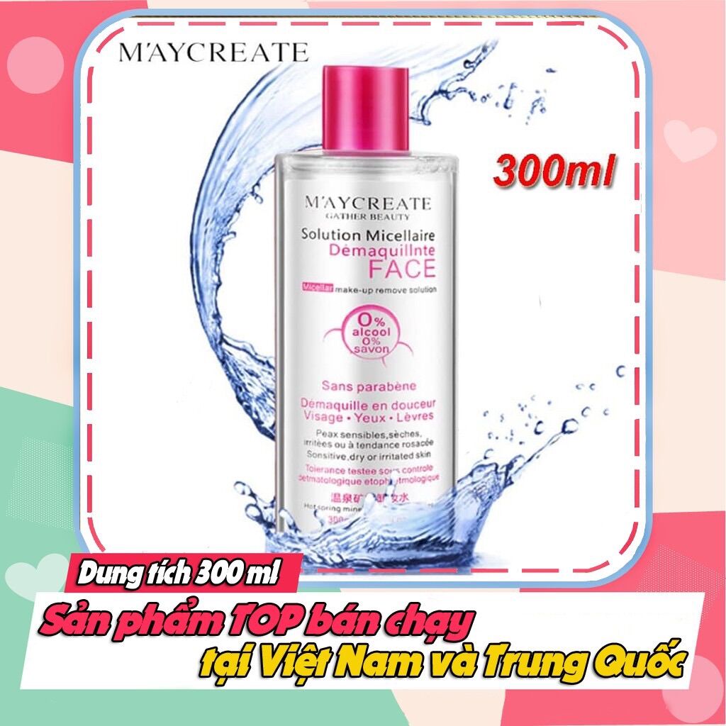 Nước tẩy trang 300ml maycreate tt300