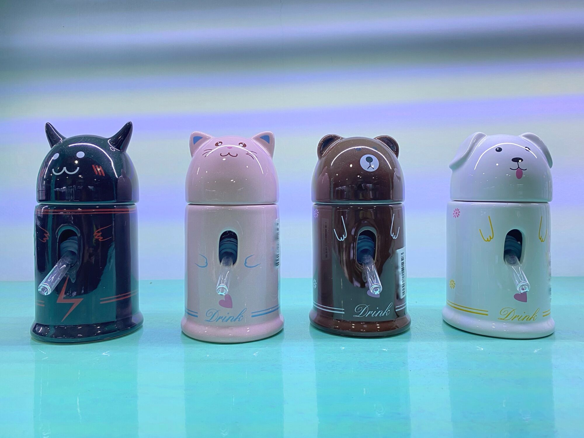 [Tặng Bình 60ml] - Đế sứ bình nước cho Hamster nhiều mẫu