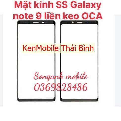 Mặt kính samsung galaxy note 9, loại liền keo oca