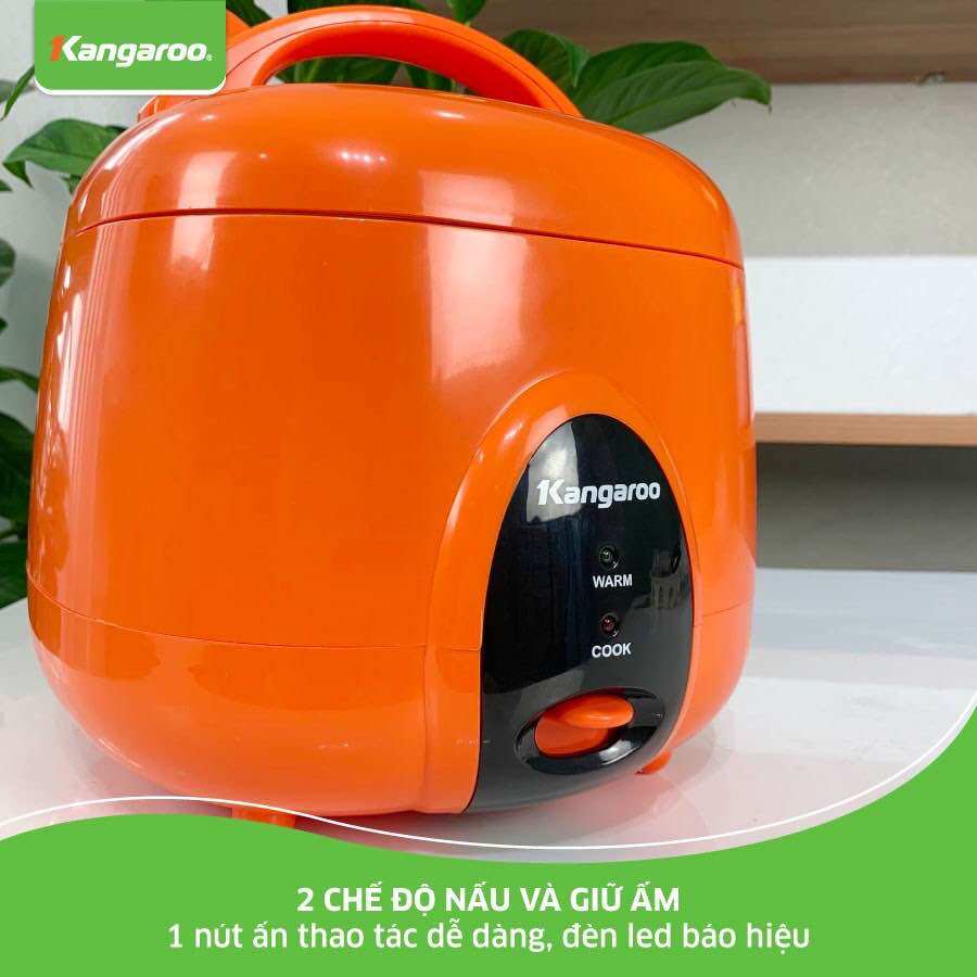 Nồi cơm điện KANGAROO KG826S 1.2L [ CHÍNH HÃNG 100% - KÍCH HOẠT BẢO HÀNH ĐIỆN TỬ 1 NĂM]