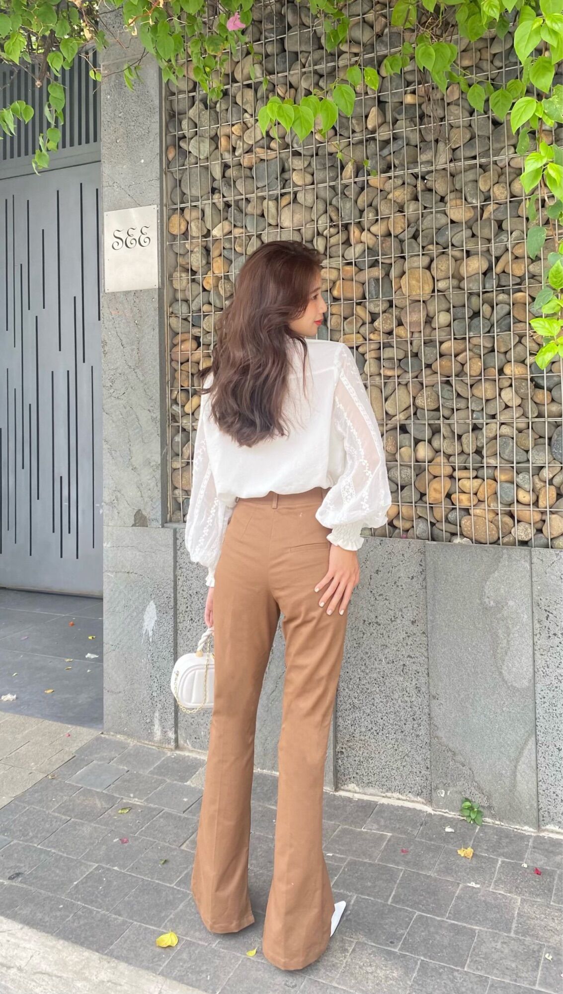 Quần tây phom dài ống loe xẻ AfterBefore