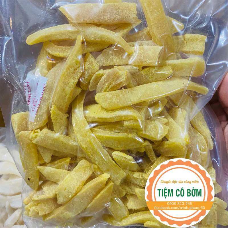 Mứt dừa non sợi dẻo vị sầu riêng mềm dẻo, đặc sản miền tây túi 500g