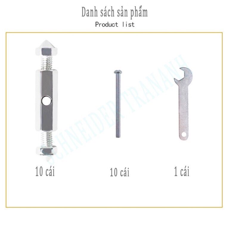 [10 chiếc] Dụng cụ sửa đế âm vỡ CNBV hình chữ nhật