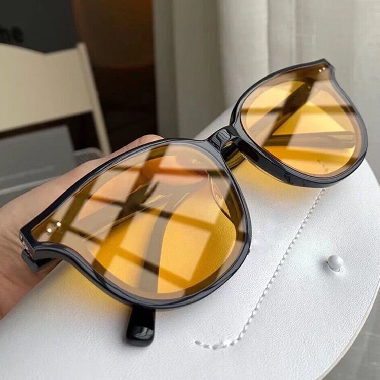 Kính Mát Gọng Oval Phong Cách Retro Hàn Quốc Nam Nữ