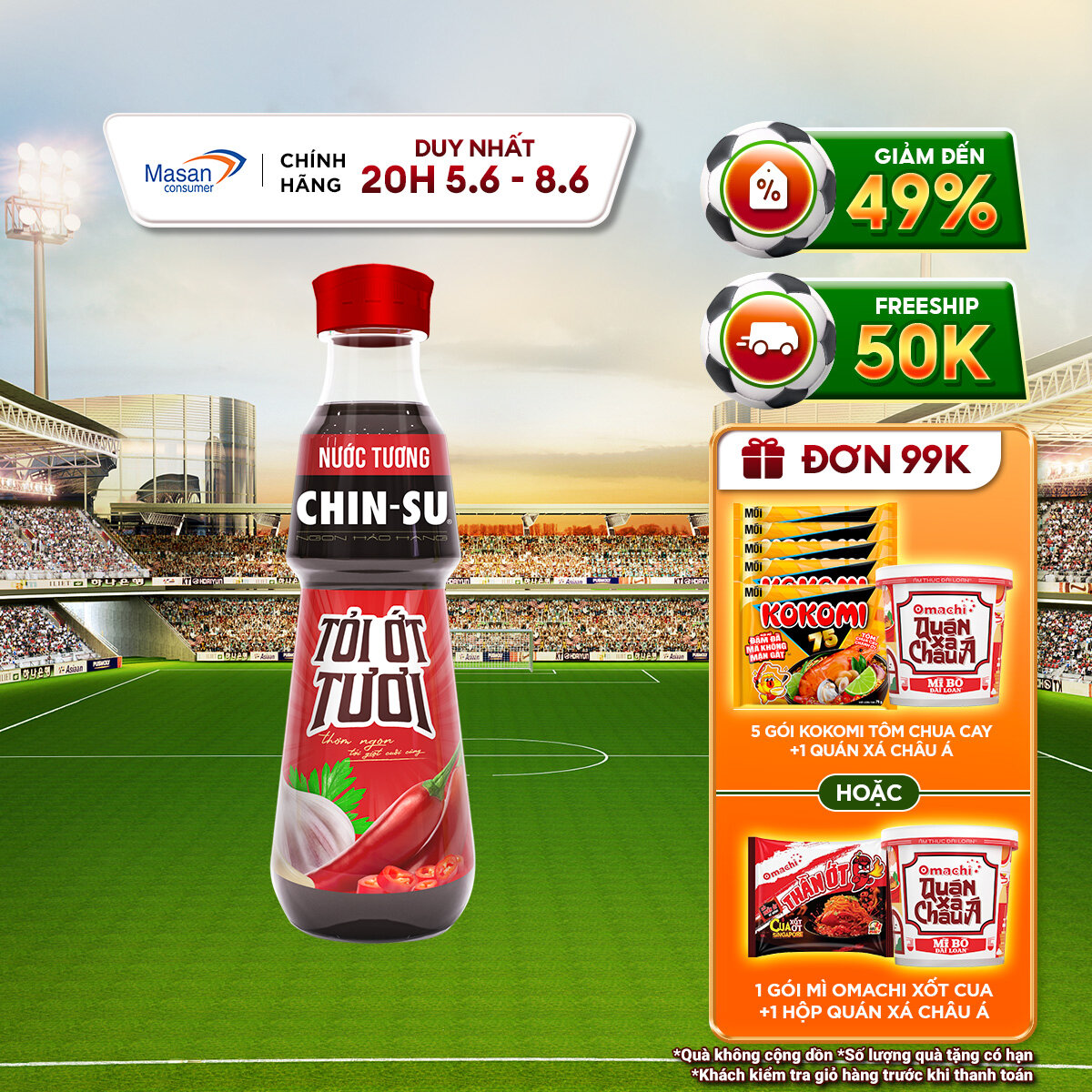 Nước Tương CHIN-SU Tỏi Ớt Chai 330ml