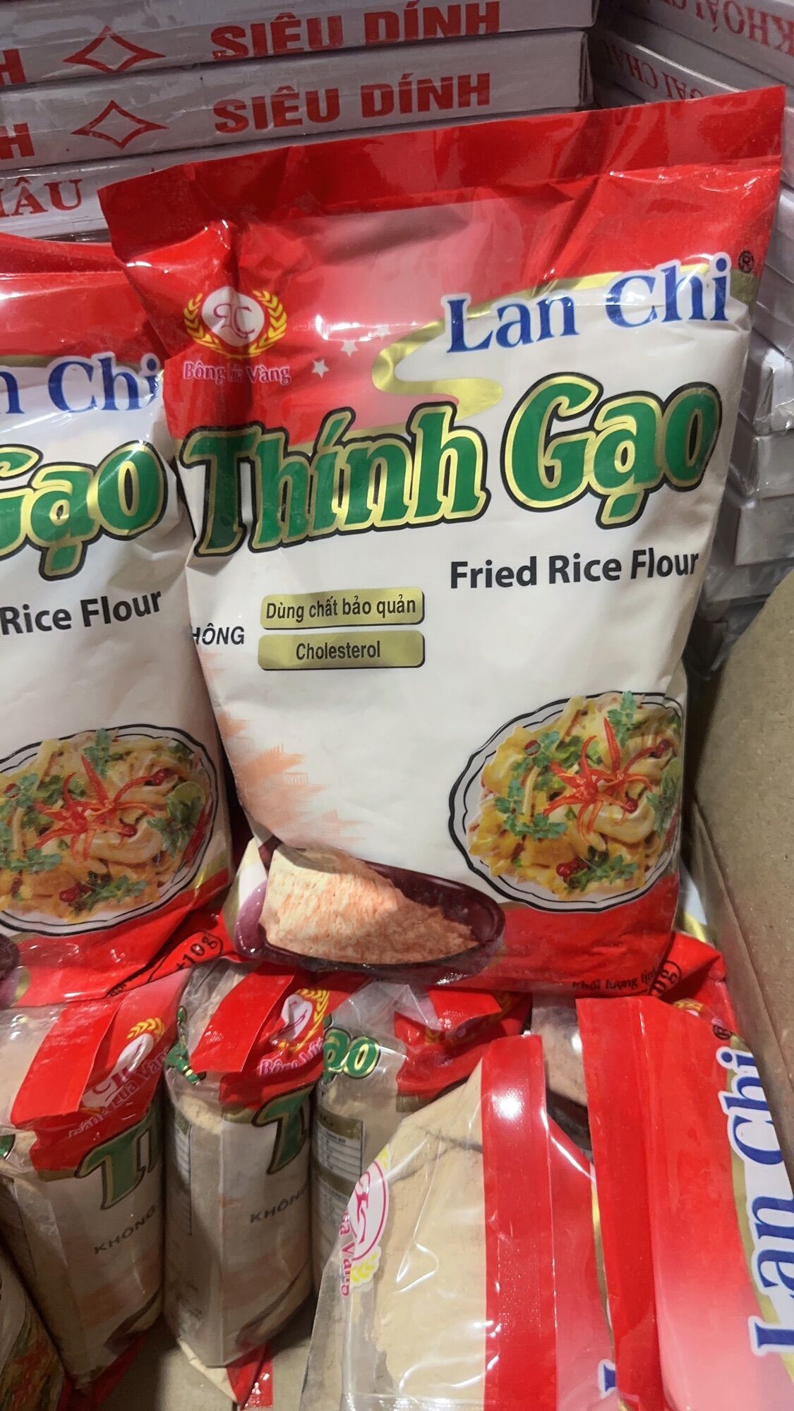 1kg Bột thính gạo Lan chi - Bột thính gạo thơm ngon