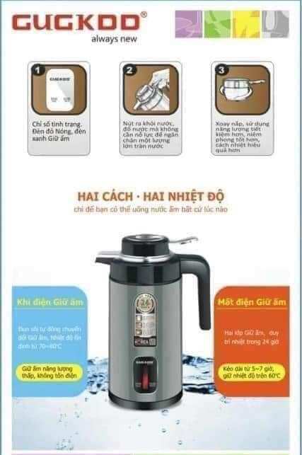 ẤM SIÊU TỐC CUCKOO ST 21 KIÊM PHÍCH GIỮ NHIỆT