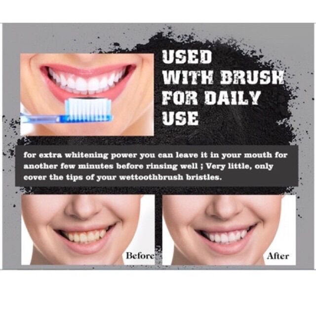 Bột Trắng Răng Than Tre Nhật Bản - Teeth Whitening