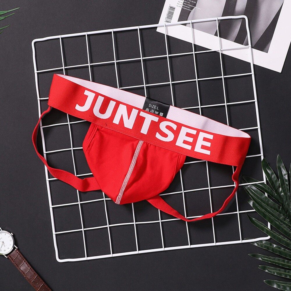 Quần lót nam Jockstrap màu đỏ size M-XL