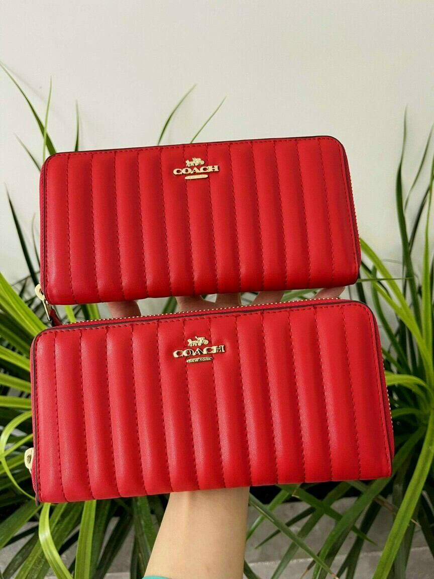Ví C0*ACH ACCORDION ZIP WALLET da thật chuẩn xịn