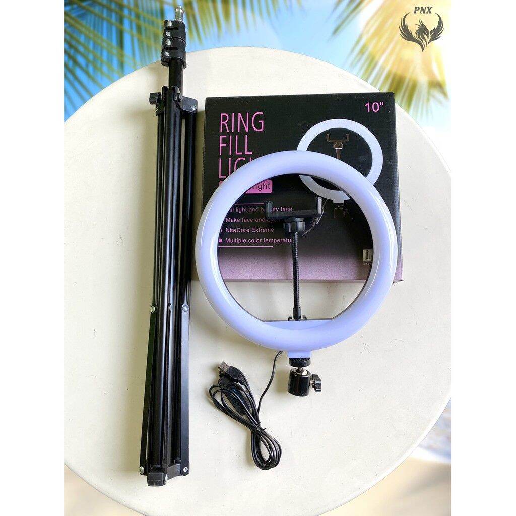 ĐÈN LIVESTREAM 26CM 2 KẸP ĐT CAO 2M1
