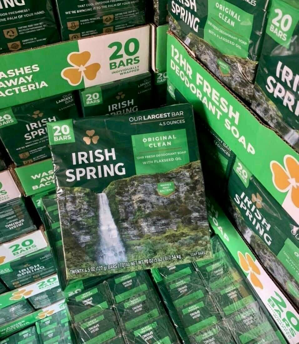 Lốc 20 cục xà bông irish spring original 113g