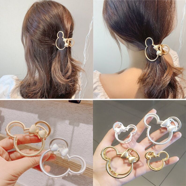 🥑hit hot kẹp gấp tóc kim loại rỗng màu lì mèo kitty, gấu, quả cherry cho nàng cá tính -- subo shop