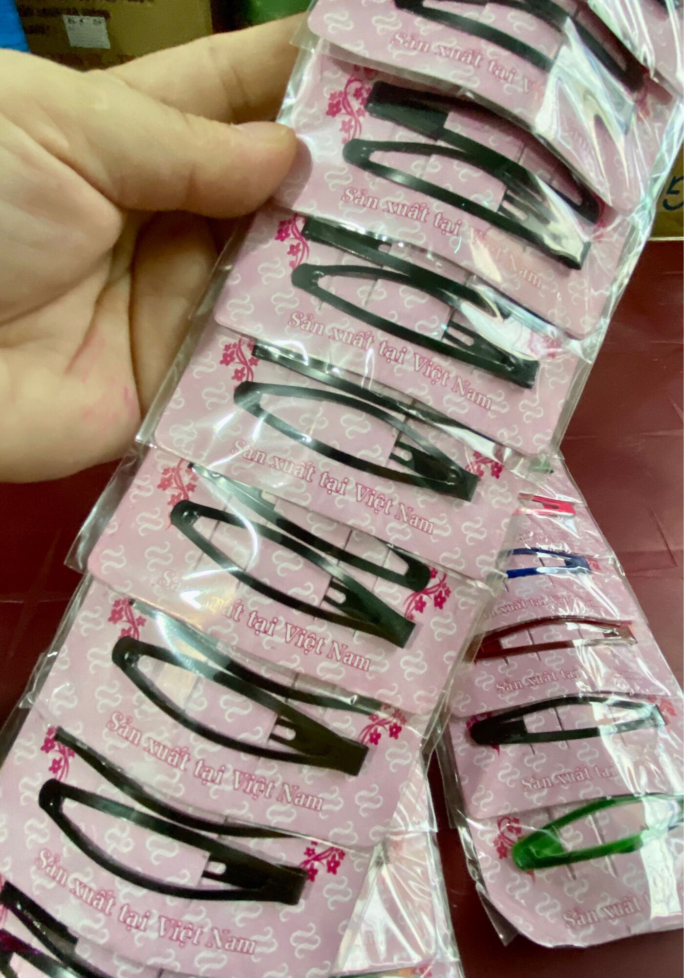 💥 Set 10 Vỉ kẹp Bẻ Tóc Mái, Nhiều màu (20 Cái)