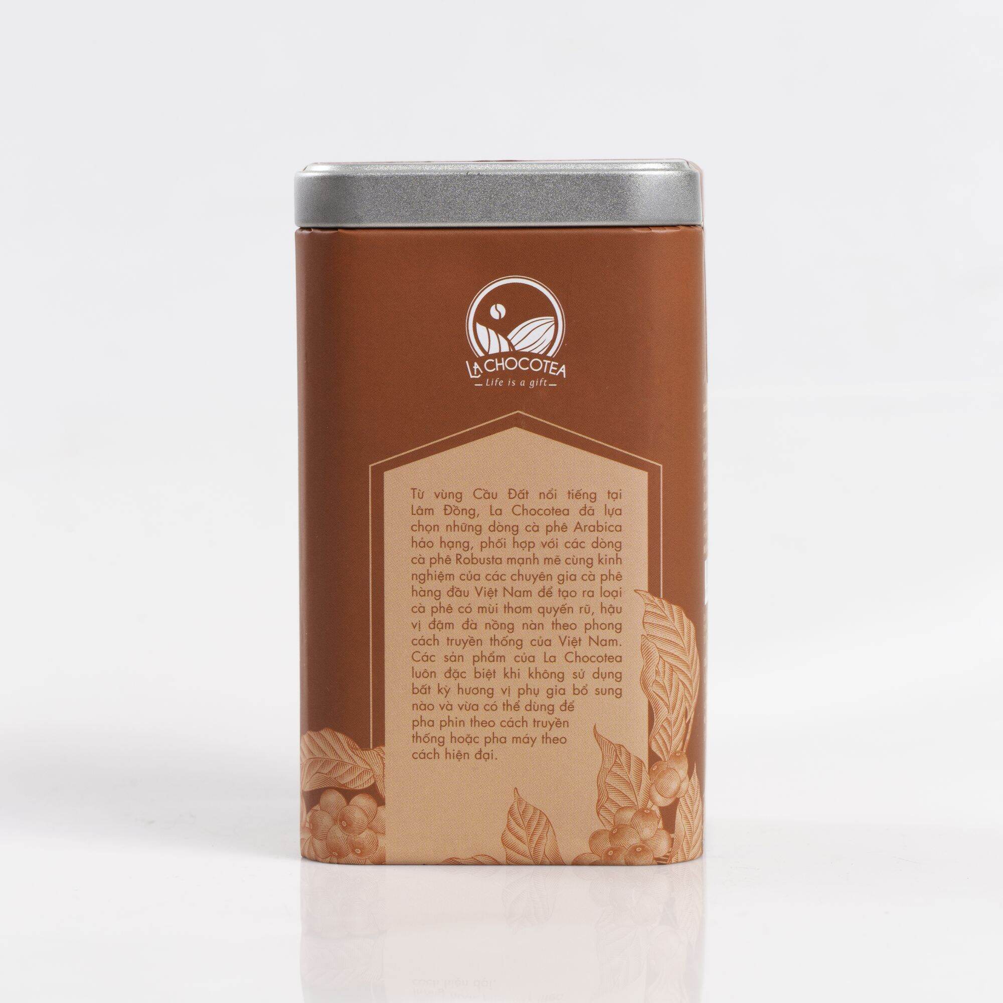 La Chocotea Cà Phê (Coffee) Moderate hộp thiếc 200g