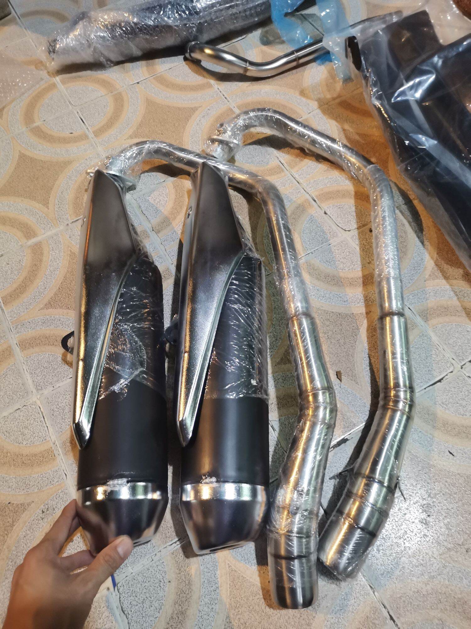 pô Raider fi satria móc cổ cong 2 khúc