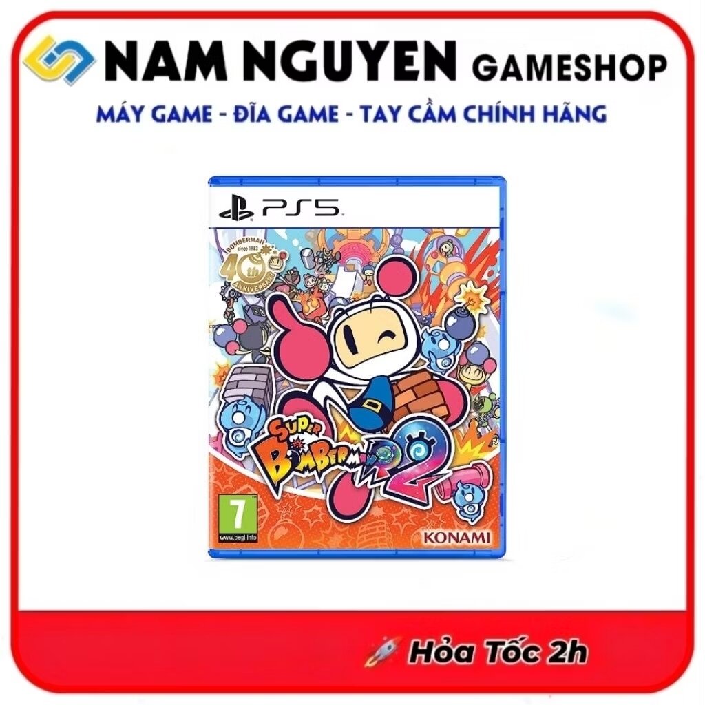 Đĩa Game PS5 | Super BomberManR 2 (Đặt Bom 1-4 Players)