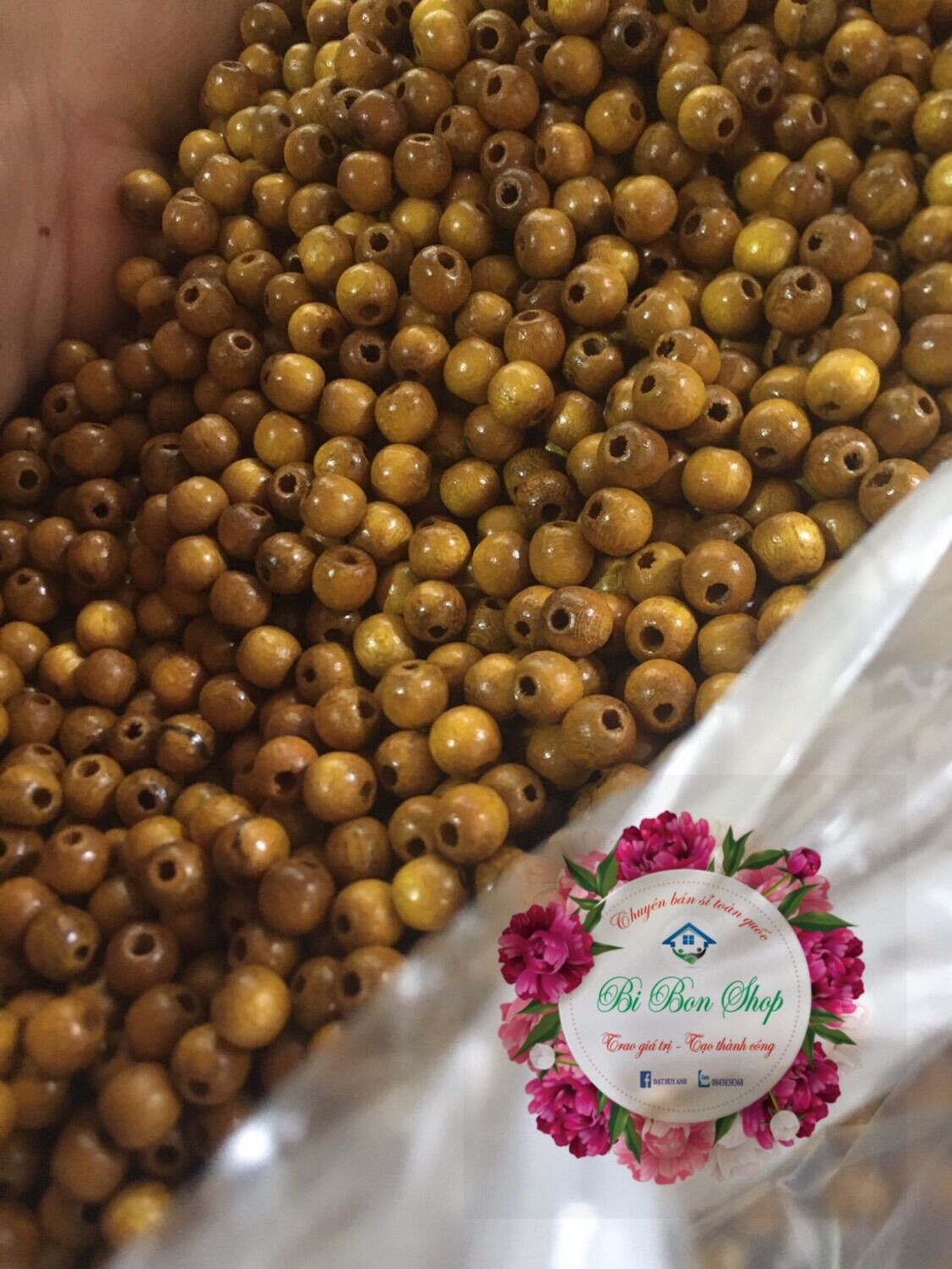 100g hạt gỗ dâu tằm size 8 li
