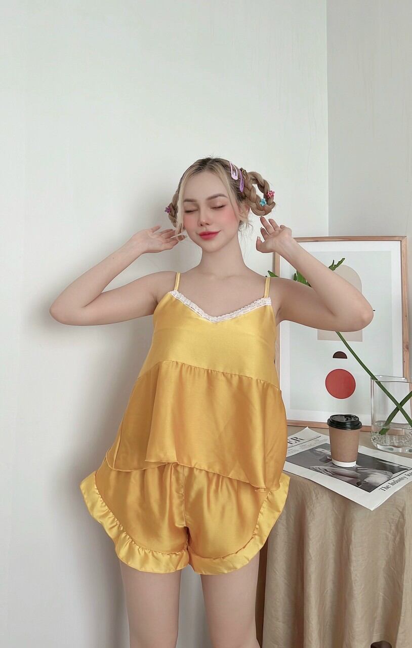 đồ ngủ   dànhcho chị em Size 40/60kg lụa satin