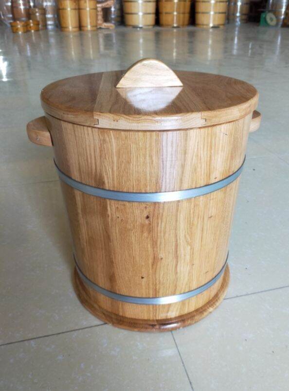 Thùng đựng gạo bằng gỗ sồi loại 10kg