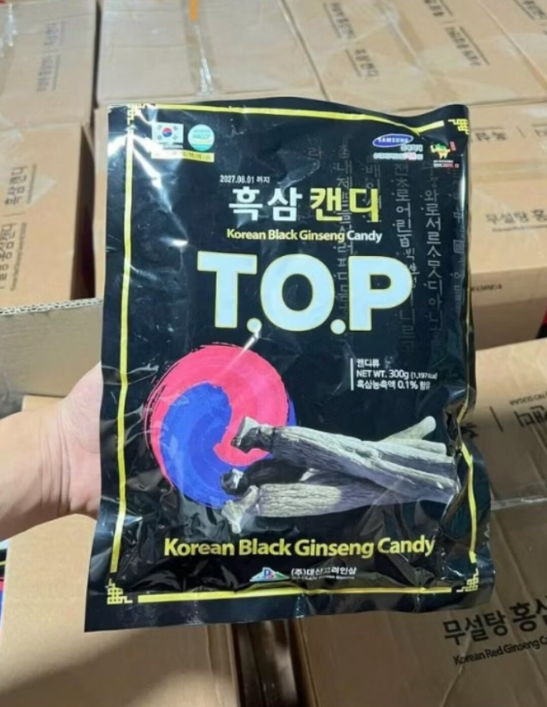Kẹo hắc sâm TOP Hàn Quốc 300gr